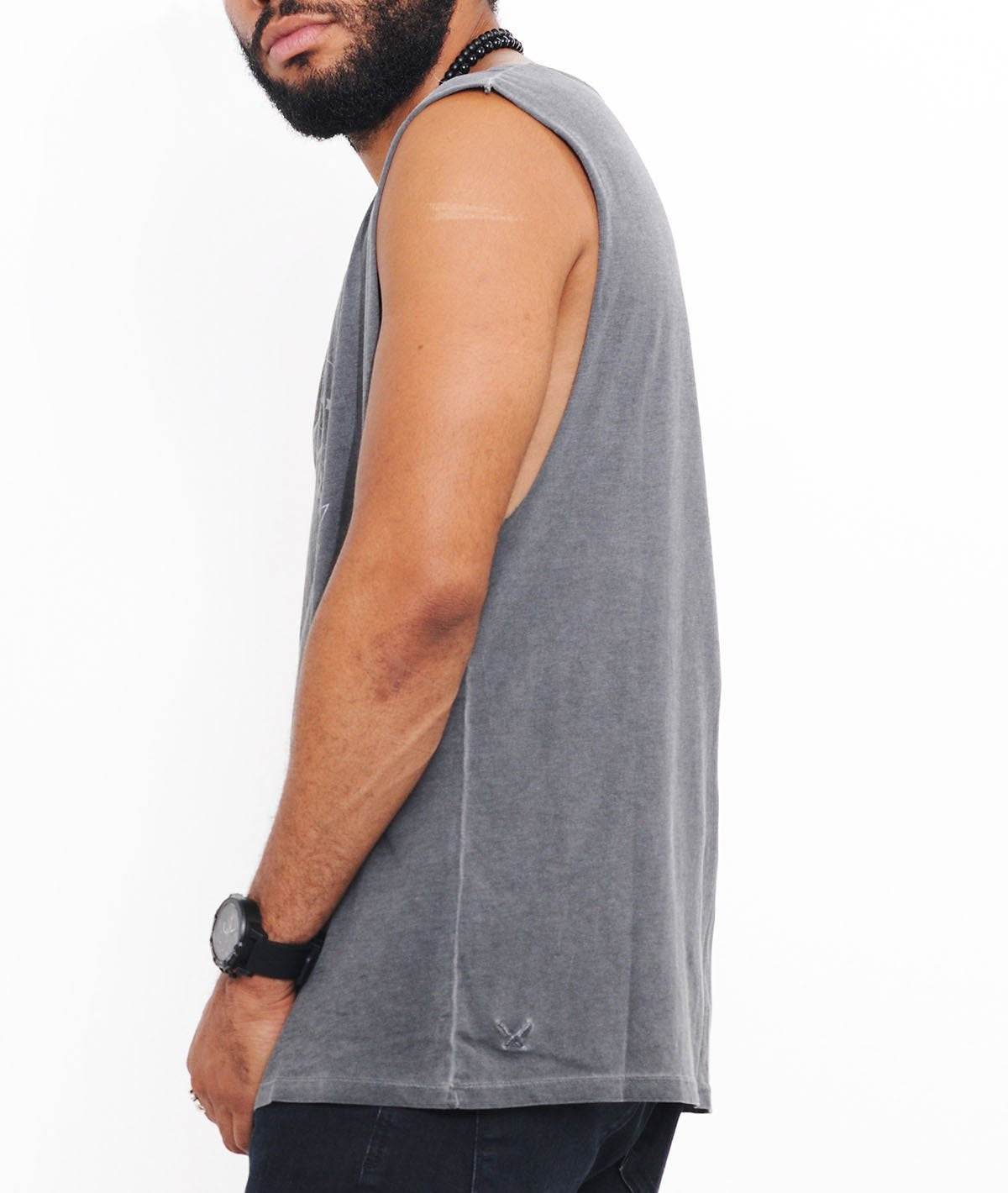 STATEMENT OF FAITH cutted grand neck Tank Top by Distorted People