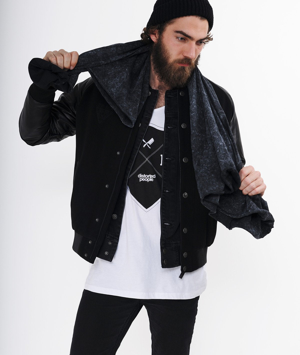 Stud Loop Scarf by Distorted People