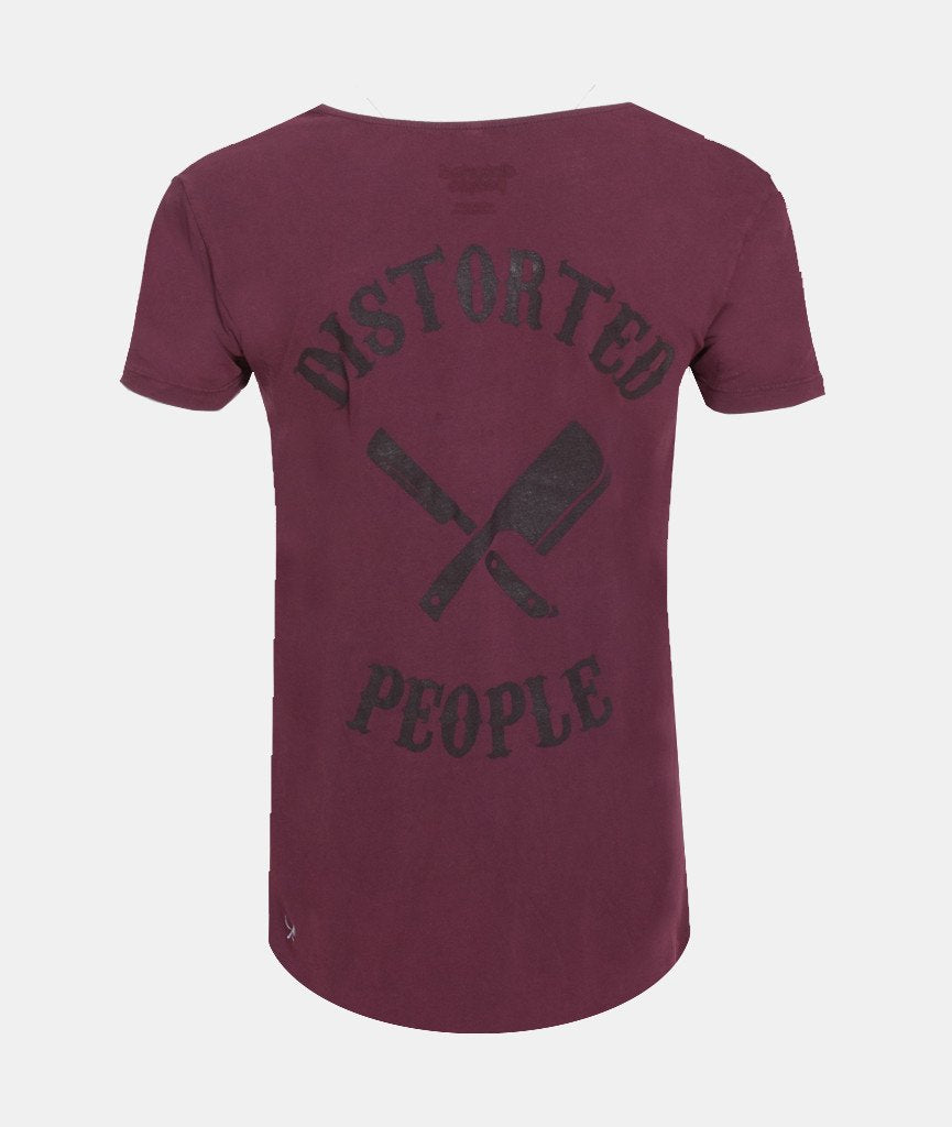 CUTTED NECK TEAM long t-shirt by Distorted People