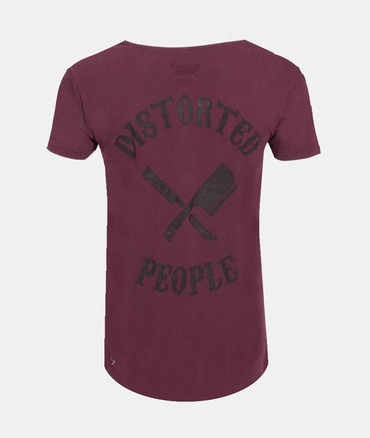 CUTTED NECK TEAM long t-shirt by Distorted People