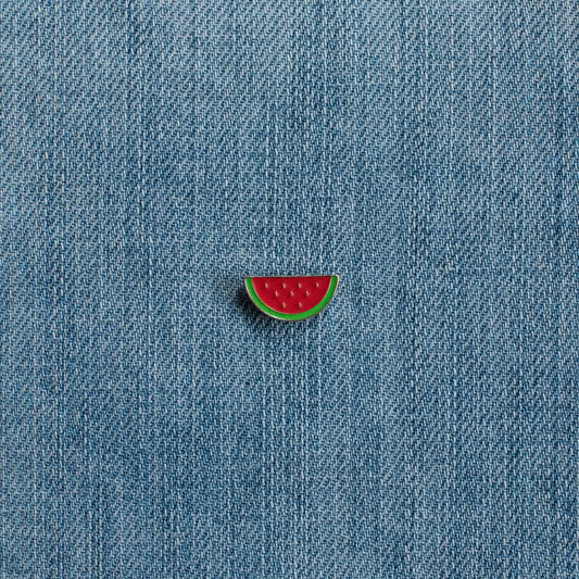 Watermelon Enamel Pin Denim